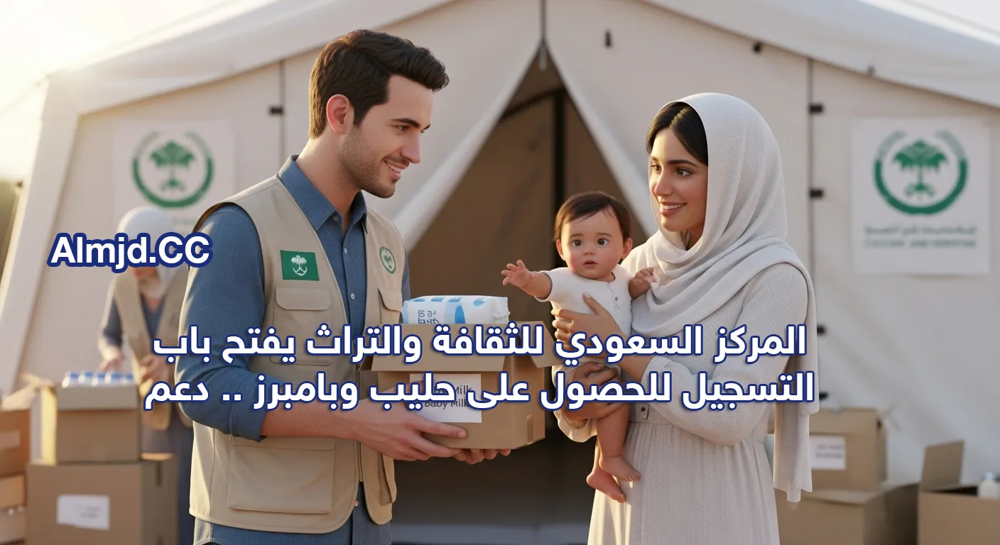 المركز السعودي للثقافة والتراث يفتح باب التسجيل للحصول على حليب وبامبرز .. دعم إنساني مستمر لصغارنا في غزة