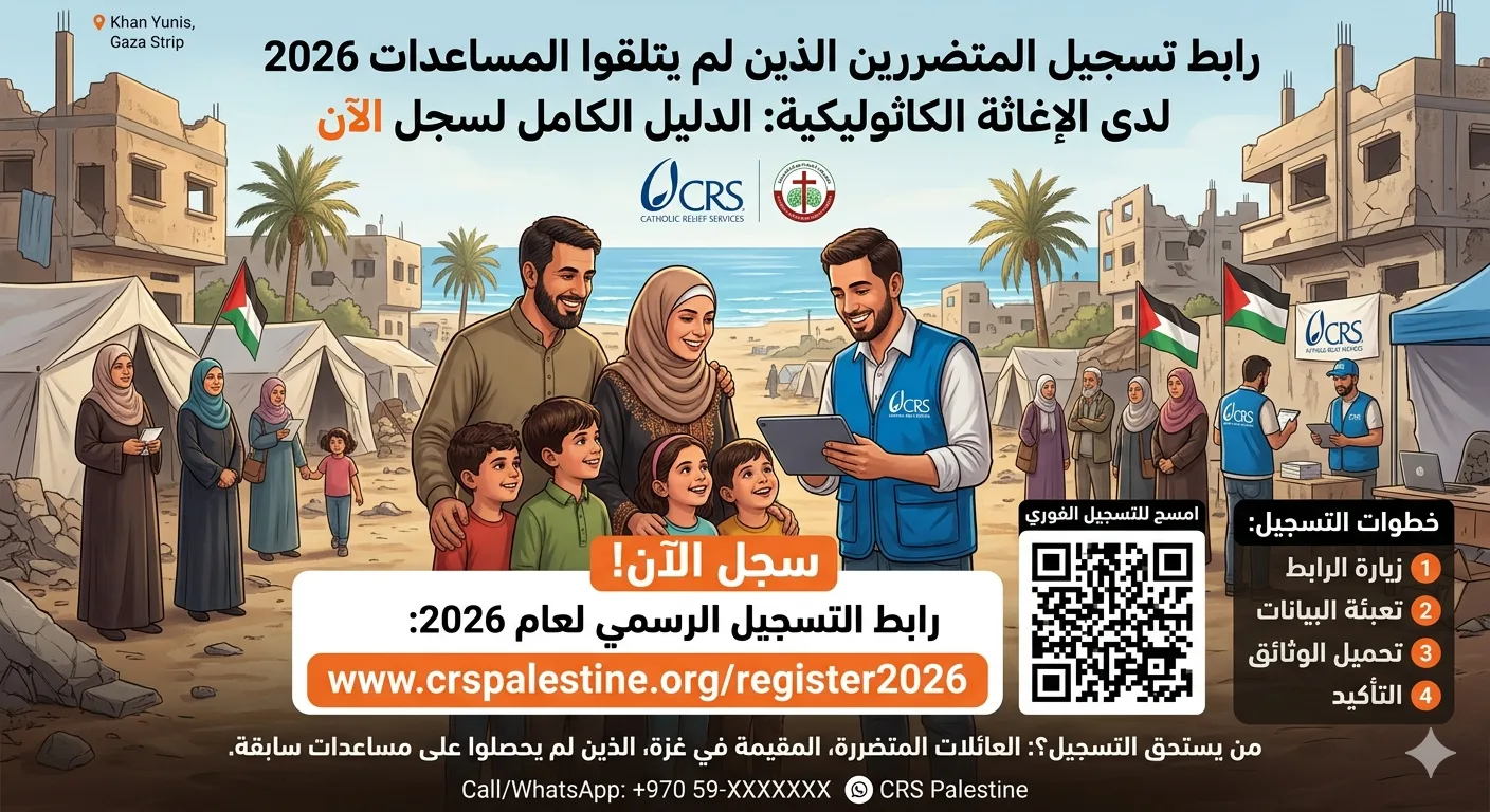 رابط تسجيل المتضررين الذين لم يتلقوا المساعدات 2026 لدى الإغاثة الكاثوليكية: الدليل الكامل لسجل الآن