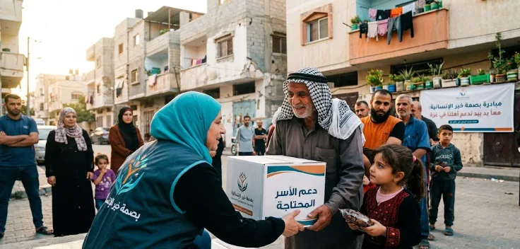 رابط تسجيل دعم الأسر المحتاجة 2026 في غزة ضمن مبادرة “بصمة خير”: سجل الآن لضمان حقك في الإغاثة